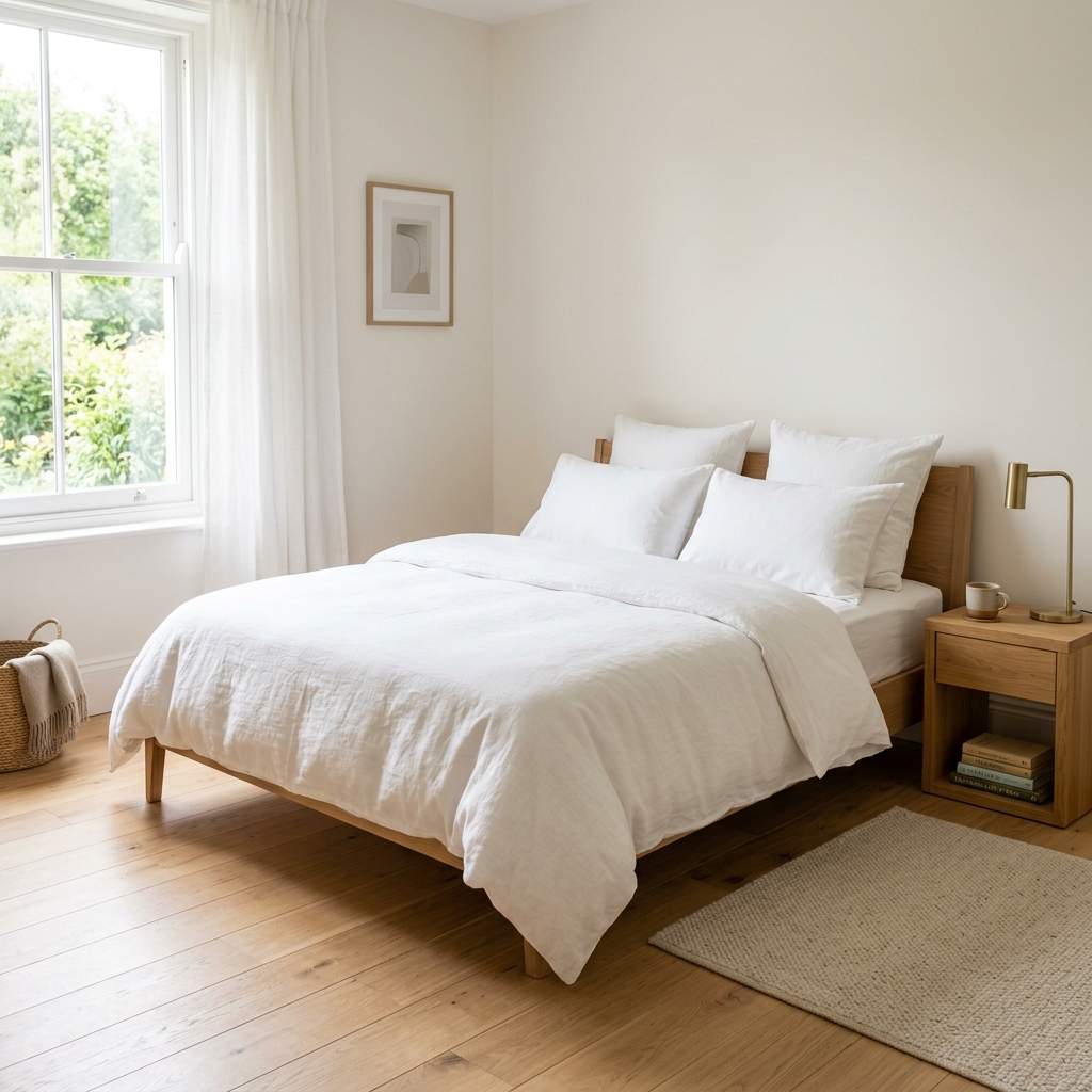 Cozy Guest Bedroom After Cleaning